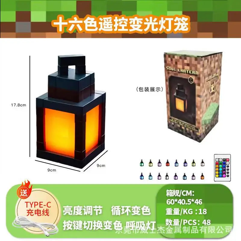 Minecraft Latarnia  LED – Pixel Night Light