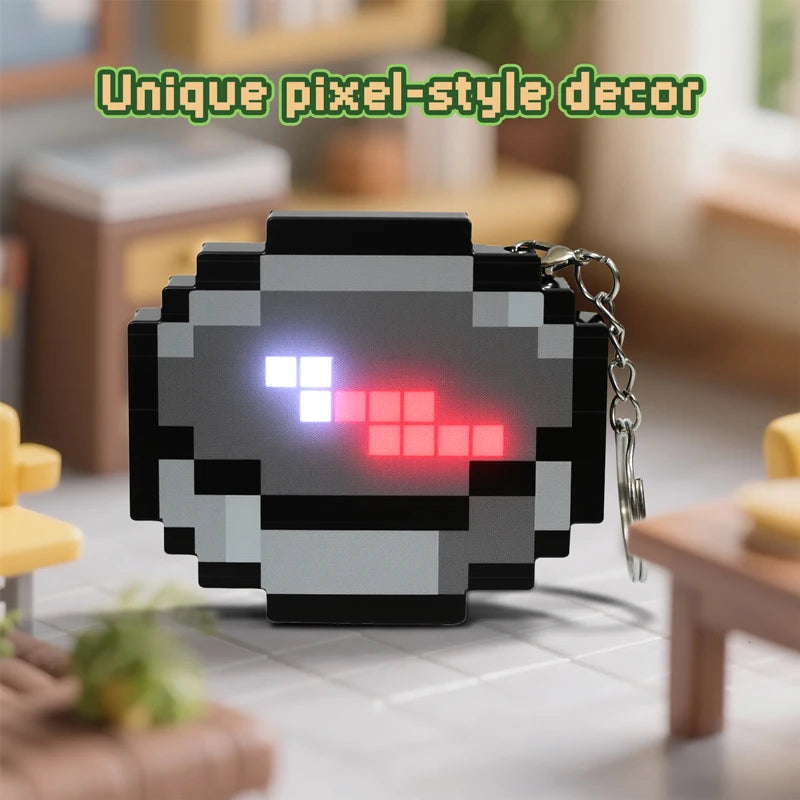 Minecraft Pixel Kompas- Brelok Led